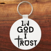 神に信頼して キーホルダー (正面)