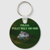 神に全てをゆだねる キーチェーン (正面)