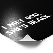 神に出会い彼女は黒人 フォトプリント            (角)