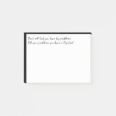 神に問題を告げるな感動的引用文 ポストイット (正面)