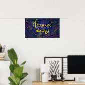 神に喜びと聖書の詩のポスターを添え ポスター (ホームオフィス)