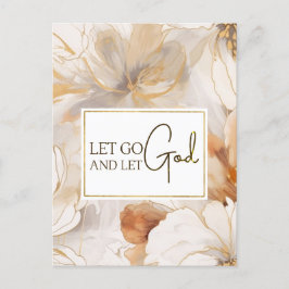 神に委ねて手放す キリスト教の感動的名言 ポストカード