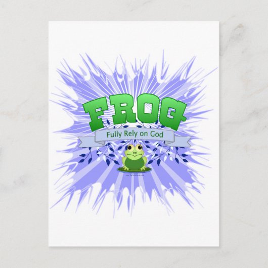 神に完全に信頼する ポストカード (正面)