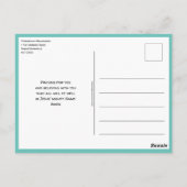 神に完全に頼る FROG キリスト教の励まし ポストカード (裏面)