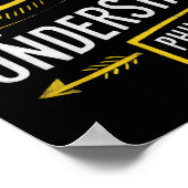 神に対する神の言葉は理解を超える ポスター (角)