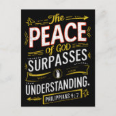 神に対する神の言葉は理解を超える ポストカード (正面)