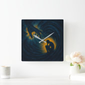 神に届く – 永遠の思い出 スクエア壁時計 (ホーム)