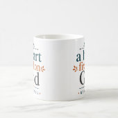 神に心を定める キリスト教の励まし コーヒーマグカップ (中央)