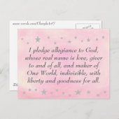 神に忠誠を誓う葉書 ポストカード (正面/裏面)