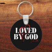 神に愛された – John 3:16 キーホルダー (正面)