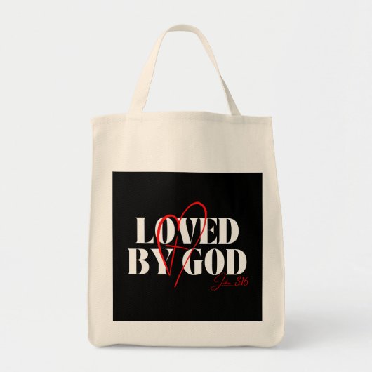 神に愛された – John 3:16 トートバッグ (正面)