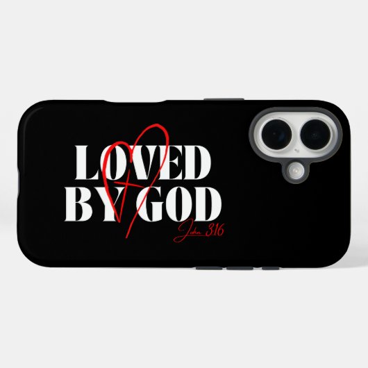 神に愛された – John 3:16 Case-Mate iPhoneケース (裏面 (横))