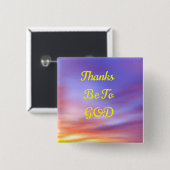 「神に感謝していなる」ボタン 缶バッジ (正面&裏面)