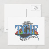 神に感謝して私は許された TGIF ポストカード (正面/裏面)