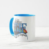 神に感謝して私は許された TGIF マグカップ (正面左)