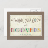 神に感謝する ポストカード (正面/裏面)