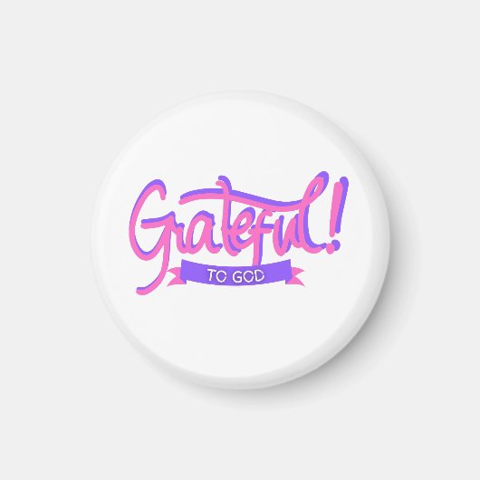 神に感謝する マグネット (正面)