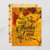 神に感謝を捧げよ、紅葉の感謝祭 ポストカード (正面/裏面)