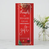 神に感謝2コリント9:15しおり (スタンド正面)