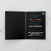 神に捧げられたクールでカスタマイズ可能な白いテキスト 招待状 (内部)