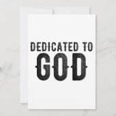 神に捧げられた  カスタマイズ可能なかっこいい黒いテキスト 招待状 (裏面)