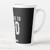 神に捧げるカスタマイズ可能カッコいいな白い文字 カフェラテマグ (右)