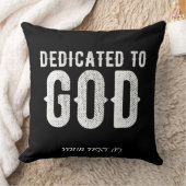 神に捧げるカスタマイズ可能カッコいいな白い文字 クッション (ブランケット)