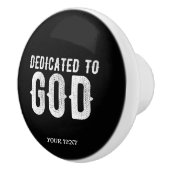 神に捧げるカスタマイズ可能カッコいいな白い文字 セラミックノブ (右)