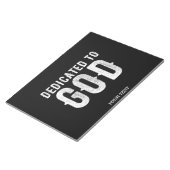 神に捧げるカスタマイズ可能カッコいいな白い文字 ノートパッド (アングル)