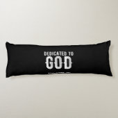 神に捧げるカスタマイズ可能カッコいいな白い文字 ボディピロー (裏面)