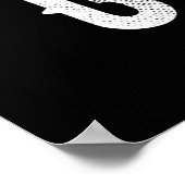 神に捧げるカスタマイズ可能カッコいいな白い文字 ポスター (角)