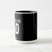 神に捧げるカスタマイズ可能カッコいいな白い文字 マグカップ (中央)