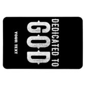 神に捧げるカスタマイズ可能カッコいいな白い文字 マグネット (横)