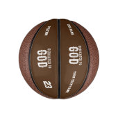 神に捧げるカスタマイズ可能カッコいいな白い文字 ミニバスケットボール (縦)