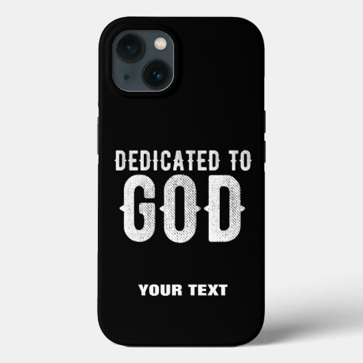 神に捧げるカスタマイズ可能カッコいいな白い文字 Case-Mate iPhoneケース (裏面)