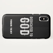 神に捧げるカスタマイズ可能カッコいいな白い文字 Case-Mate iPhoneケース (裏面(横))