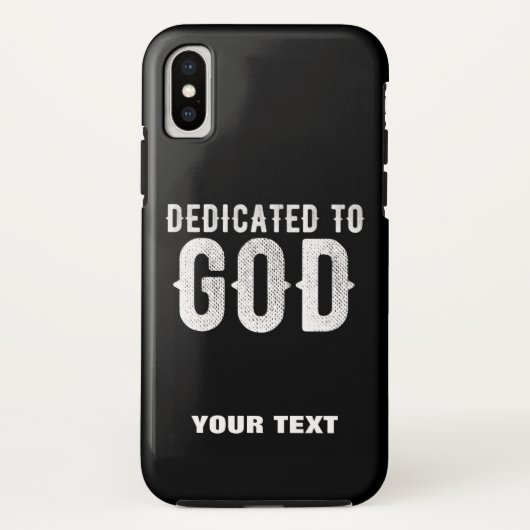 神に捧げるカスタマイズ可能カッコいいな白い文字 Case-Mate iPhoneケース (裏面)