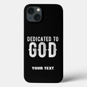 神に捧げるカスタマイズ可能カッコいいな白い文字 iPhone 13ケース