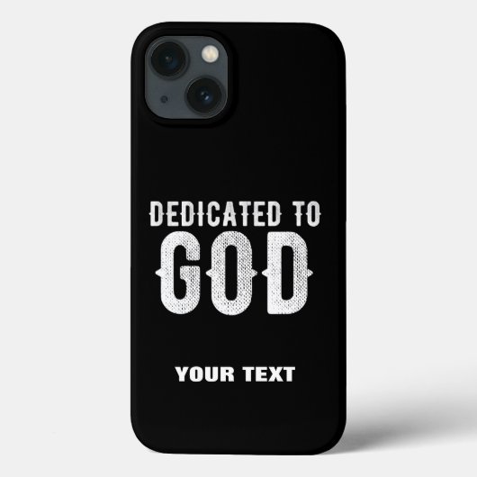神に捧げるカスタマイズ可能カッコいいな白い文字 Case-Mate iPhoneケース (裏面)