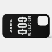 神に捧げるカスタマイズ可能カッコいいな白い文字 Case-Mate iPhoneケース (裏面 (横))