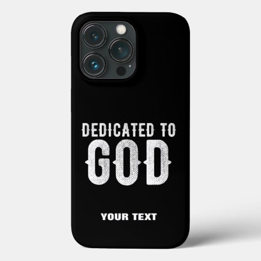 神に捧げるカスタマイズ可能カッコいいな白い文字 Case-Mate iPhoneケース (裏面)