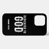 神に捧げるカスタマイズ可能カッコいいな白い文字 Case-Mate iPhoneケース (裏面 (横))