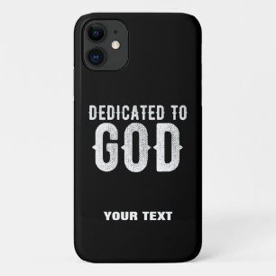 神に捧げるカスタマイズ可能カッコいいな白い文字 iPhone 11 ケース