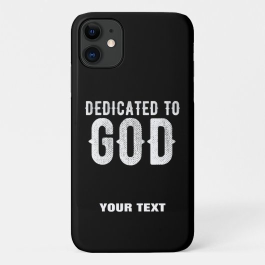 神に捧げるカスタマイズ可能カッコいいな白い文字 Case-Mate iPhoneケース (裏面)