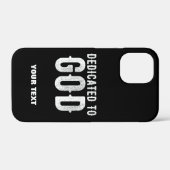 神に捧げるカスタマイズ可能カッコいいな白い文字 Case-Mate iPhoneケース (裏面 (横))