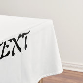 神に捧げるカスタマイズ可能カッコいいな黒い文字 テーブルクロス (インサイチュ)
