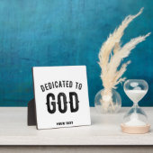 神に捧げるカスタマイズ可能カッコいいな黒い文字 フォトプラーク (インサイチュ)