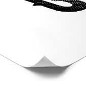 神に捧げるカスタマイズ可能カッコいいな黒い文字 ポスター (角)