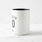 神に捧げるカスタマイズ可能カッコいいな黒い文字 マグカップ (中央)