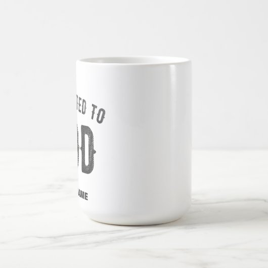 神に捧げるカスタマイズ可能カッコいいな黒い文字 モーフィングマグカップ (中央)